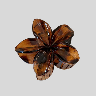 HIBISCUS FLOWER HAIR CLIP 8CM NEUTRAL MULTI - STUDIO JO STORE